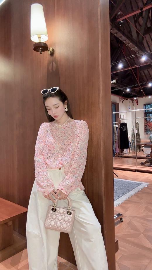 PIANAI冷小姐# 彩色圆领套头针织罩衫 商品图3