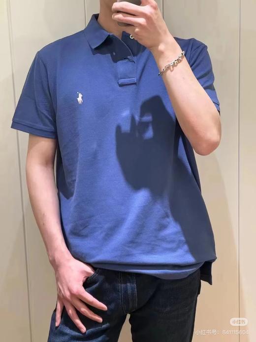 拉夫劳伦 新款经典款修身版弹力两粒扣短袖Polo衫 商品图5