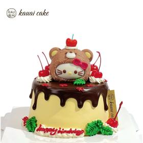 烤爱岛·kitty布丁烧 可爱萌宠的蛋糕·生日蛋糕系列 下午茶聚会生日节日【仅限深圳同城配送】