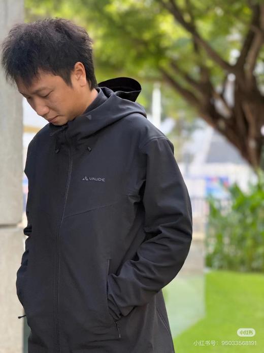 F032037男女款连帽软壳衣外套户外骑行徒步防风全压胶商务休闲冲锋衣 商品图10