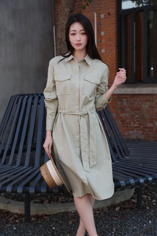 （小眠专属）巴黎腔调 · 风衣式廓形棉麻连衣裙【下单3~7天发货】 商品图5