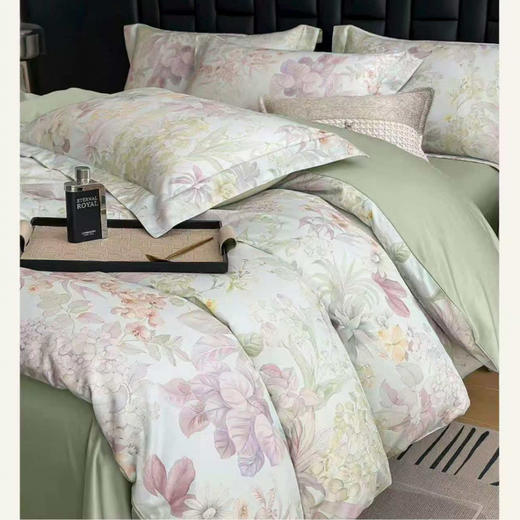轻奢夏被四件套， 私藏级轻奢床品，如真丝般柔滑，仿佛睡在花海里【G】 商品图3