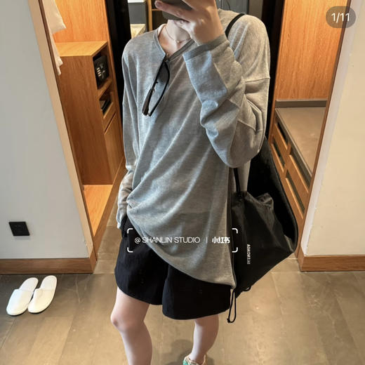 重磅渠道  进口纱线！BOTTO 真丝羊绒  天花板针织 Row宽松廓形T恤  圆领短袖/长袖针织衫 商品图1