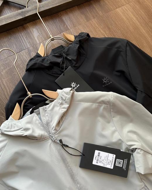 F0320105运动户外登山徒步轻薄防泼水连帽风衣防晒服男女同款外套 商品图3