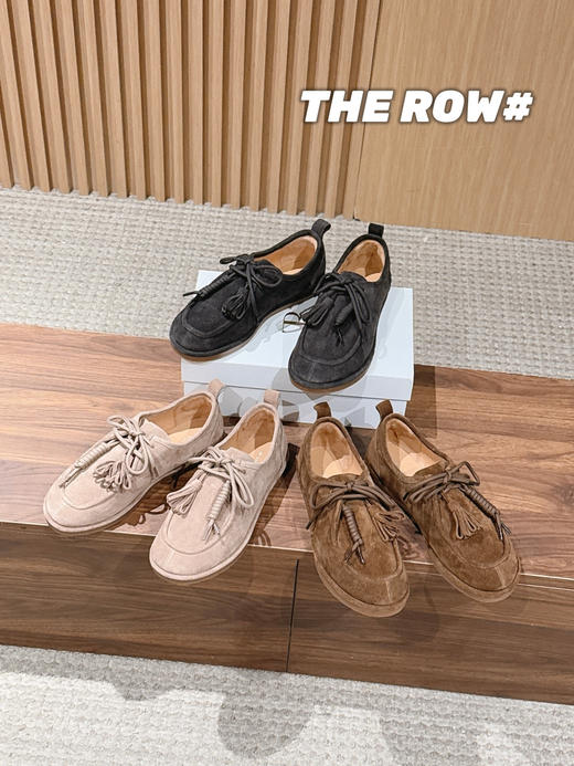 The Row新款系带流苏休闲袋鼠鞋  （DBG） 商品图0