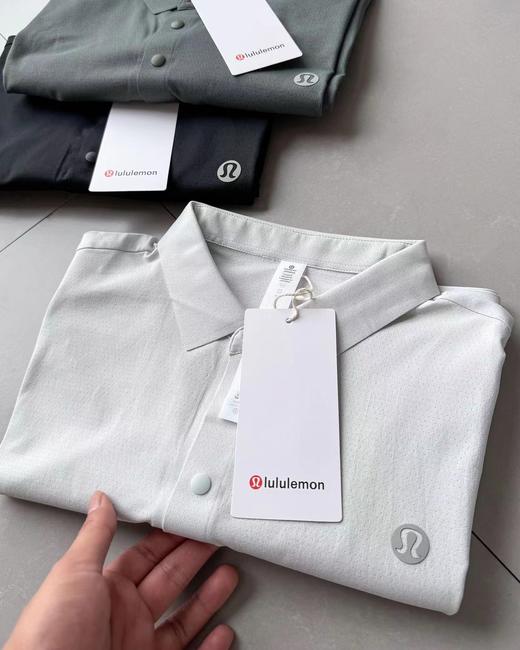 F032083户外透气速干科技面料简单大气男士polo衫短袖T恤 商品图3