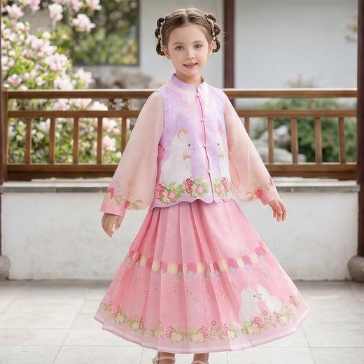 年衣童装儿童中式套装春季新款女童改良汉服两件套春意融融中式套装N1261062D02NIANYI年衣 商品图7