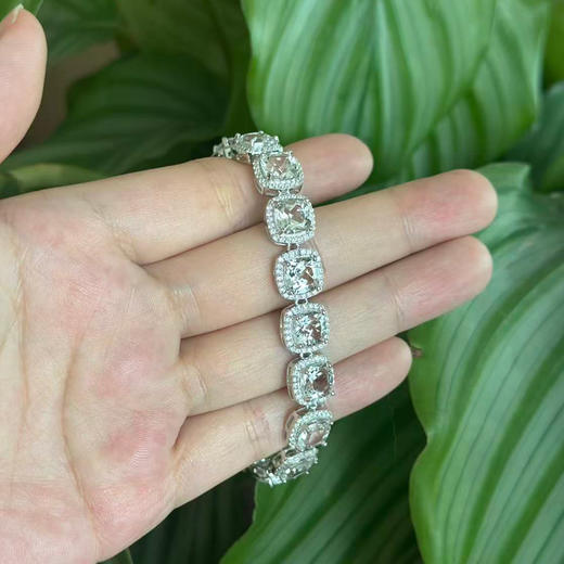 【天然白水晶手链】周六（3.21）中午12点开始 S925银彩宝轻奢礼服首饰品送女生节日礼物JT25016-12-水晶CC 商品图1