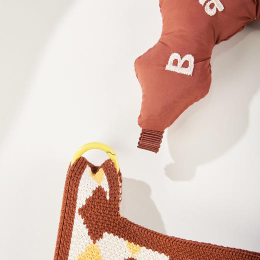 大英博物馆 巴斯特系列萌猫条纹车载抽纸巾挂包 商品图3