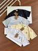 F032092春夏新品简约纯色宽松圆领刺绣情侣款短袖T恤 商品缩略图3