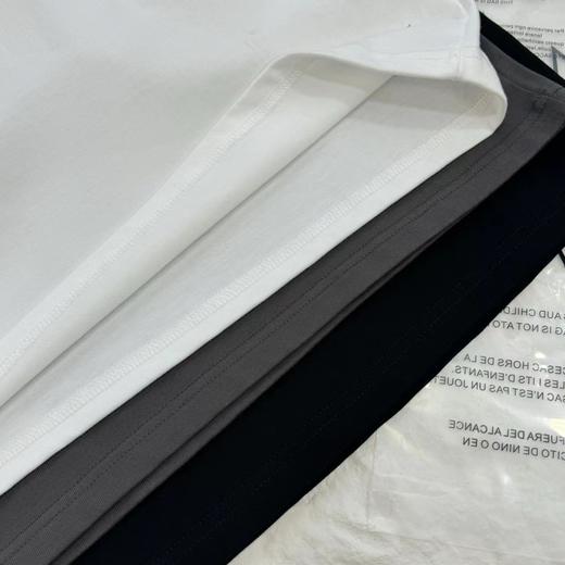 F032093个性印花字母logo休闲运动宽松百搭圆领短袖T恤 商品图4