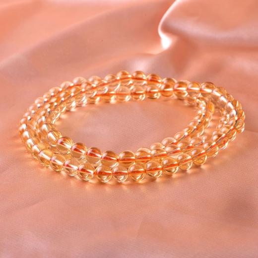 【黄水晶手串】108颗彩宝轻奢简约多圈饰品女士春上新节日礼物JT25001-水晶CC 商品图0