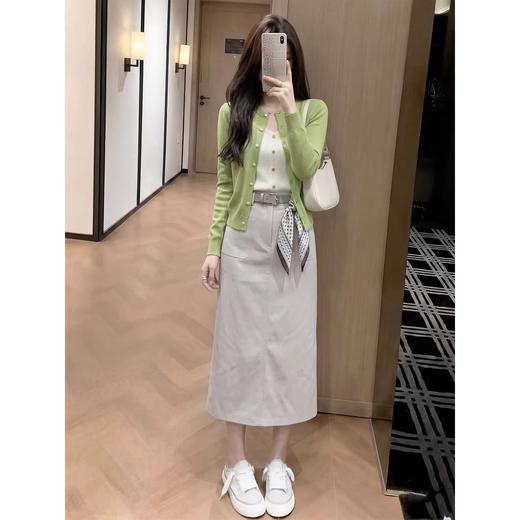 巨好看的春天色系 春日青柠绿针织开衫 商品图6