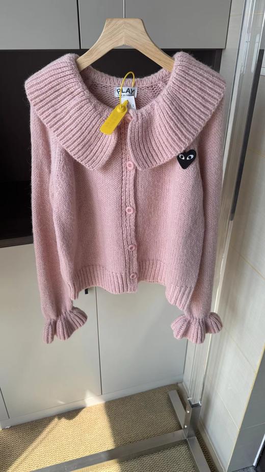 F032078温柔甜美日系少女风日常通勤百搭大翻领针织开衫 商品图12