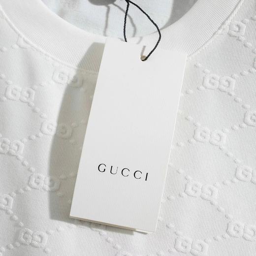 F032055舒适亲肤立体裁剪休闲宽松版型提花满印短袖T恤 商品图14