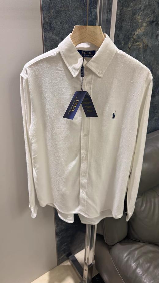 F032015新款老钱风5色亚麻衬衫绵软舒适日常白搭防晒衬衣 商品图4