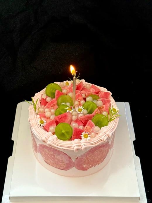 【🆕春日新品】青提芭乐口味鲜果蛋糕 商品图4