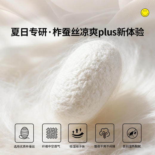 SMILEY 双面蚕丝凉冷感被含蚕丝夏日空调被凉爽【本商品不支持用券】 商品图3
