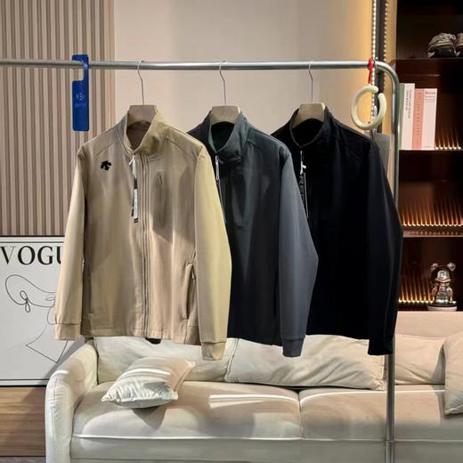 F0320132时尚户外休闲针织立领口袋激光冲孔防风防雨夹克外套 商品图0