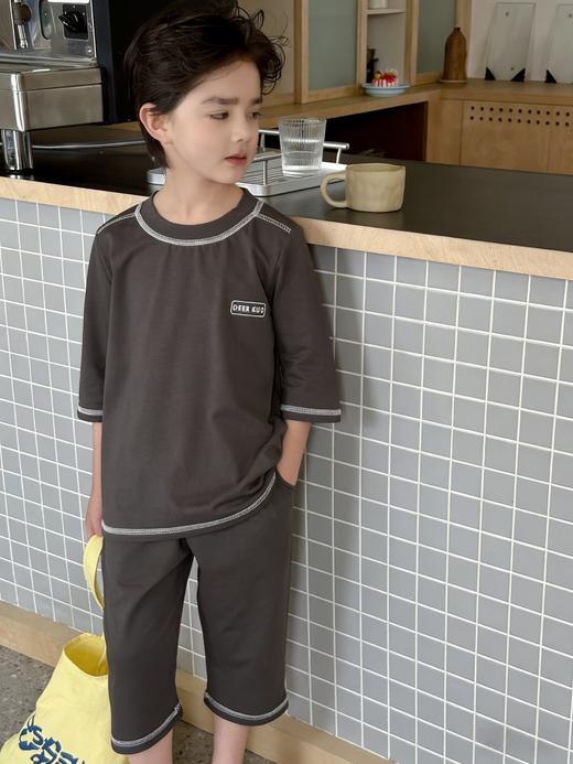 【💡宝妈闭眼囤！39.9/套】80-160码全覆盖！这款儿童莫代尔家居服软到犯规！男童女童七分袖空调服套装聚★为爱严选 商品图5