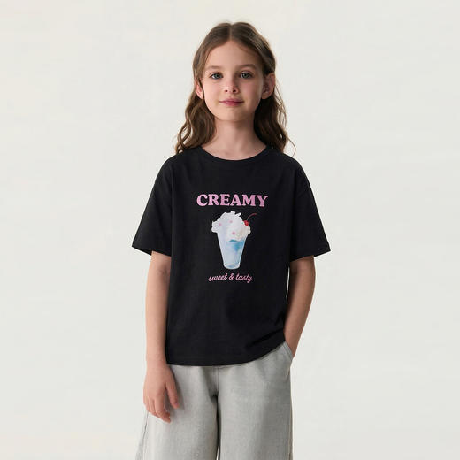 马克珍妮趣味甜品铺女童甜系凉感T2026年夏装新款560593 商品图1