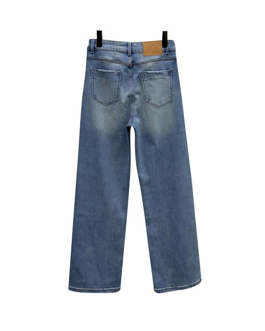 女款破损闪钻牛仔裤长裤la025 商品图1