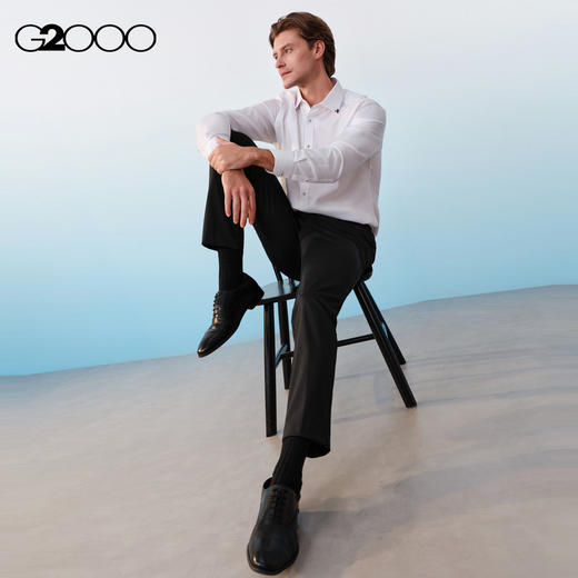 G2000男装SS26商场新款【凉感/多面弹】免烫商务通勤西裤61153625 商品图1
