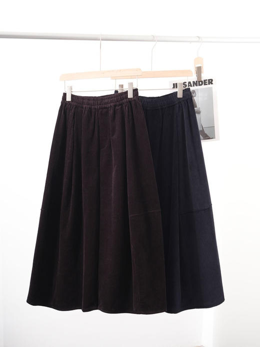 复古风拿捏稳纯棉灯芯绒裤阔腿裙子 商品图14