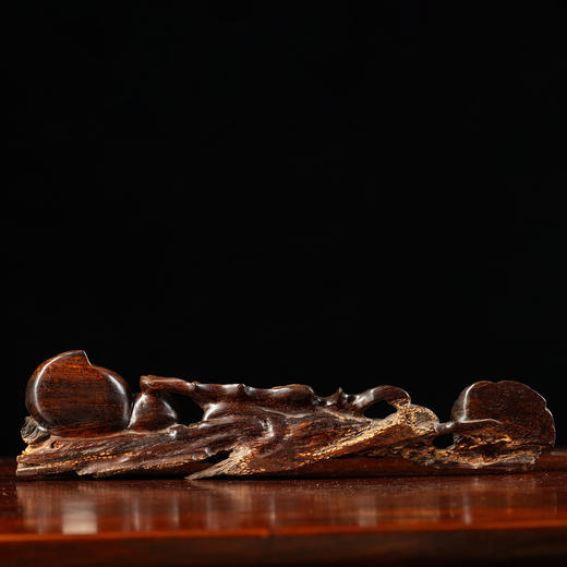 紫檀福寿双全山子摆件 商品图2