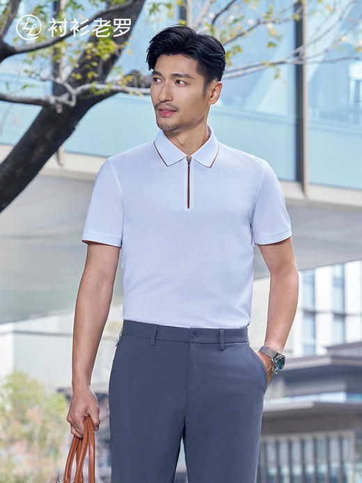 高尔夫08短袖Polo衫抗菌凉感拉链polo衫265G7P939S[门店专款] 商品图0