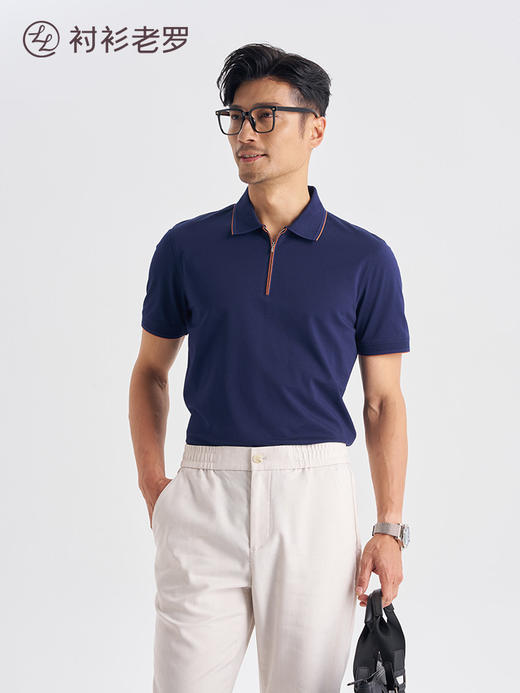 高尔夫08短袖Polo衫抗菌凉感拉链polo衫265G7P939S[门店专款] 商品图4