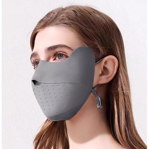 【小冰皮❗️无痕护眼角防晒口罩】冰涼舒爽，无感透气，显脸小，如“面膜”般轻薄！女夏冰丝面罩透气薄款防紫外线护全脸遮阳防风寒口罩 商品图1