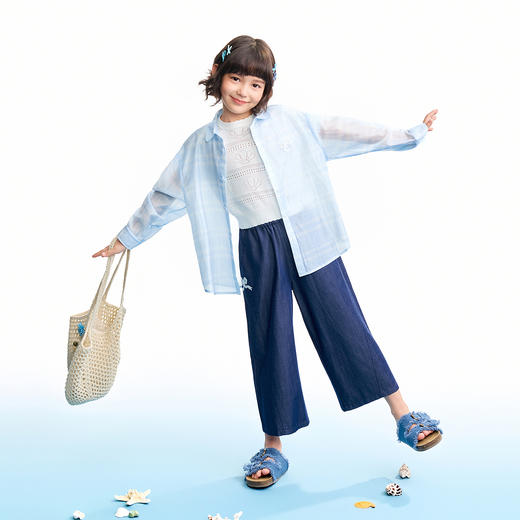 【实体店同款】女童长袖上衣夏季新款安奈儿童装AG621232 商品图5