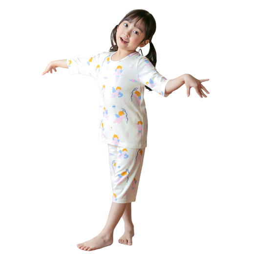 origmoimoi丝麻棉七分套【品牌直供】春夏丝麻棉7分家居服套装 商品图8