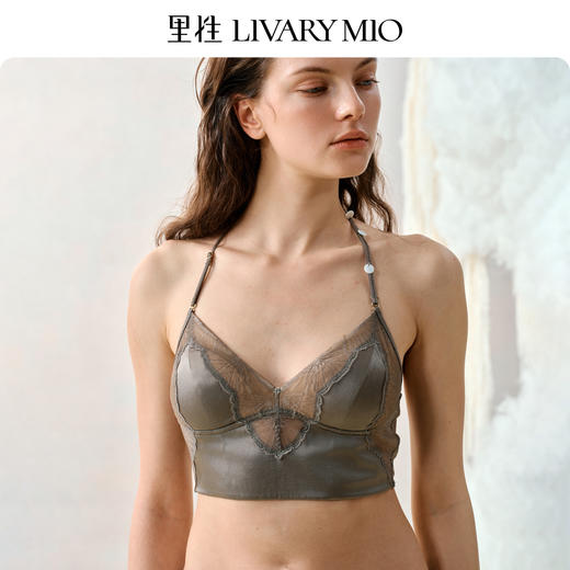 Livary Mio/里性 如约法式蕾丝文胸无钢圈真丝美背内衣性感胸罩 商品图3