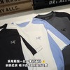 F032025新款男女同款拼接圆领亲肤柔肤吸汗透气短袖 商品缩略图2