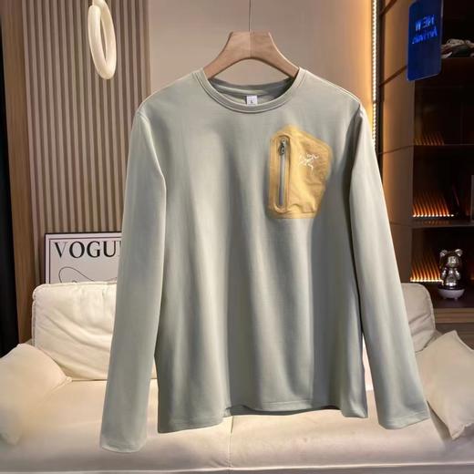 F0320131户外26春夏秋3D裁剪立体无痕压胶口袋运动打底长袖 商品图1