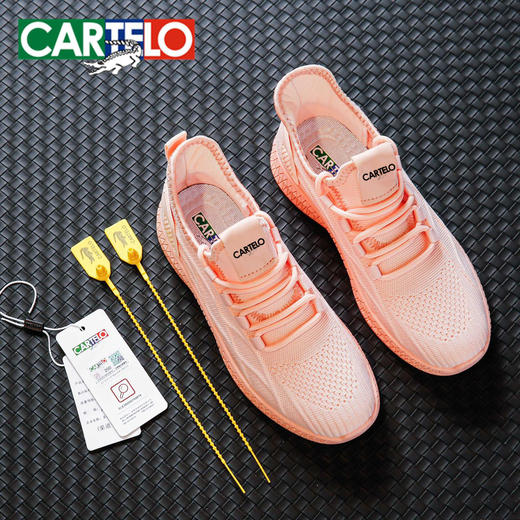 ‼️破价49一双‼️CARTELO卡帝乐鳄鱼飞织鞋，透气超轻，防滑防水防污 商品图5
