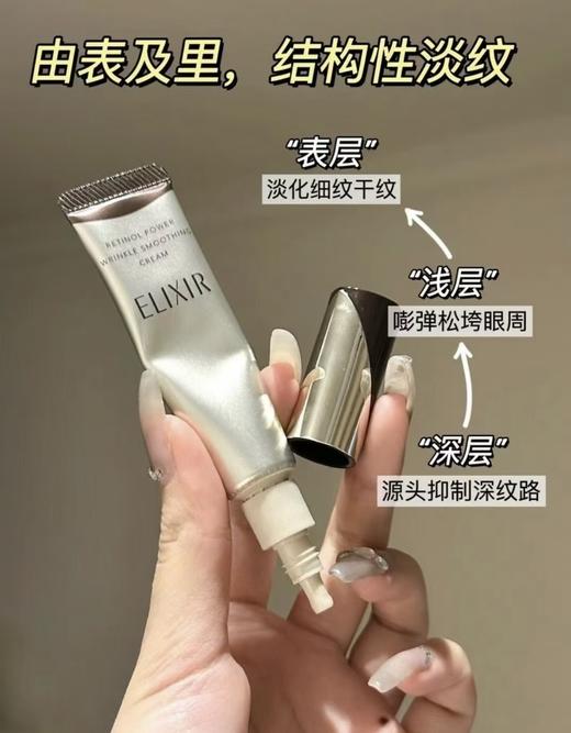 日本本土Shiseido/资生堂elixir怡丽丝尔第二代纯A小金管眼霜15g/22g抗皱保湿紧致淡化皱纹 商品图1