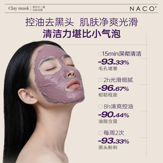 【319任选4️⃣件 】NACO紫苏壬二酸清肤泥膜100g 商品图1