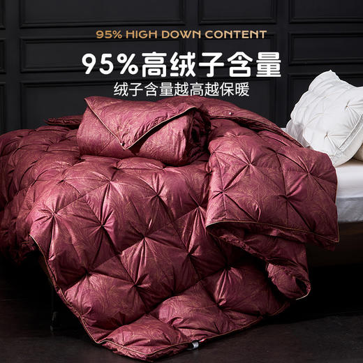 多喜爱 金羽朵95进口白鹅绒子母被-禧韵东方【100支长绒棉面料】【95%绒子含量】【波兰进口】【1000+绒子洁净度】【可套被头】【皮箱包装】【拉链设计】【3D航空仓】【10cm检测口】匠人手工挑选 商品图3