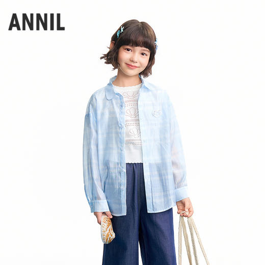 【实体店同款】女童长袖上衣夏季新款安奈儿童装AG621232 商品图0