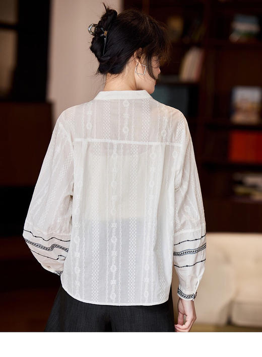 YAW61093灯笼袖衬衫 商品图1