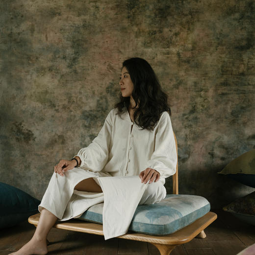 【上新88折】「女祭司」系列白袍 | 开领连衣裙 禾娑基地 敦煌生态种植棉麻 无塑星球 商品图1