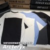 F032025新款男女同款拼接圆领亲肤柔肤吸汗透气短袖 商品缩略图1