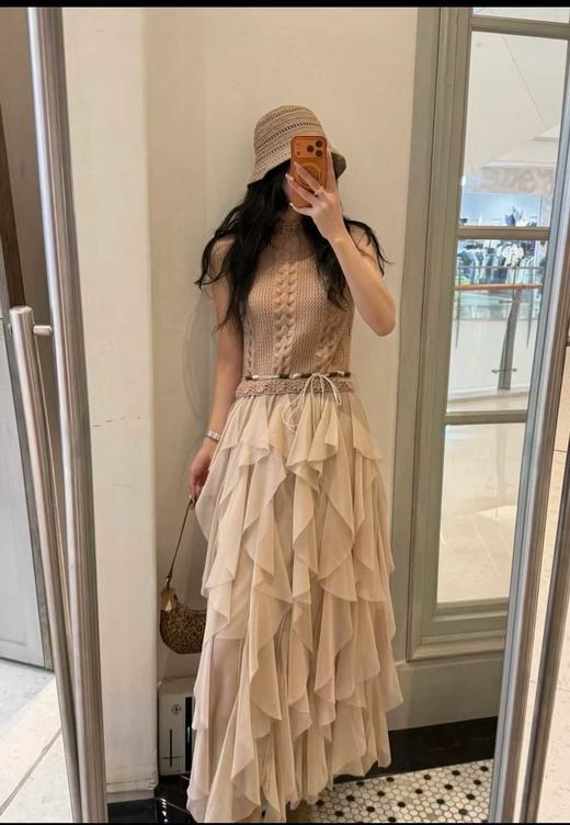 【门店同款】ENJOY夏季暮色叠浪缪斯裙 170594340 商品图0