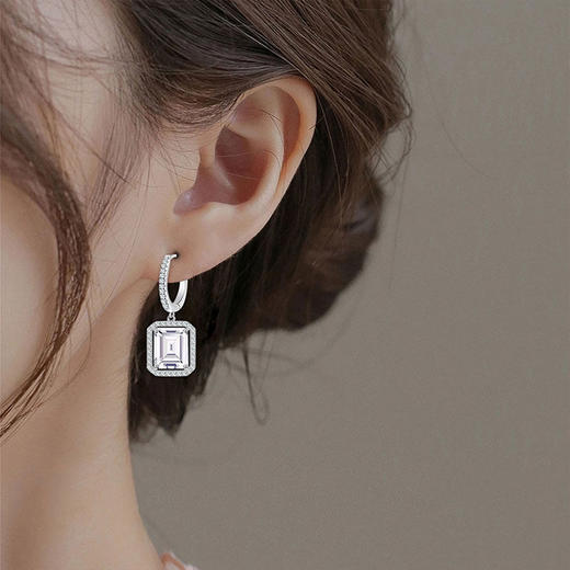 【天然白水晶耳扣】周六（3.21）中午12点开始 S925银轻奢时尚耳坠耳饰品送女生节日礼物JE25051-水晶CC 商品图3
