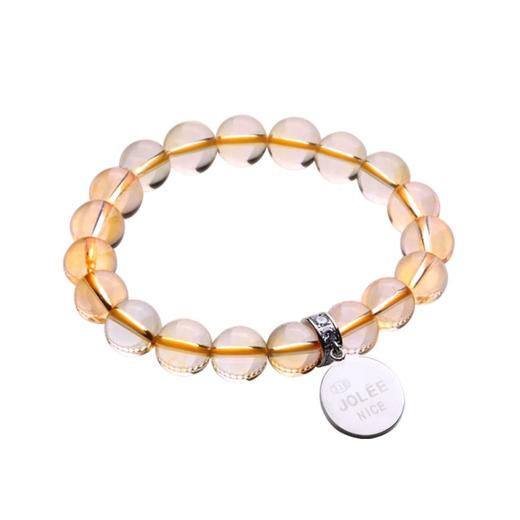 【黄水晶手串】手链女彩色宝石简约时尚天然水晶女士轻奢新年礼物JT10115-4-水晶CC 商品图4