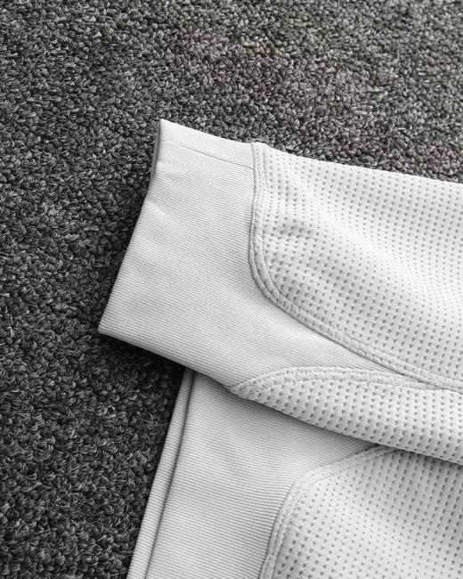 F032060华夫格连帽开衫外套情侣款刺绣logo透气保暖舒适简约夹克 商品图12