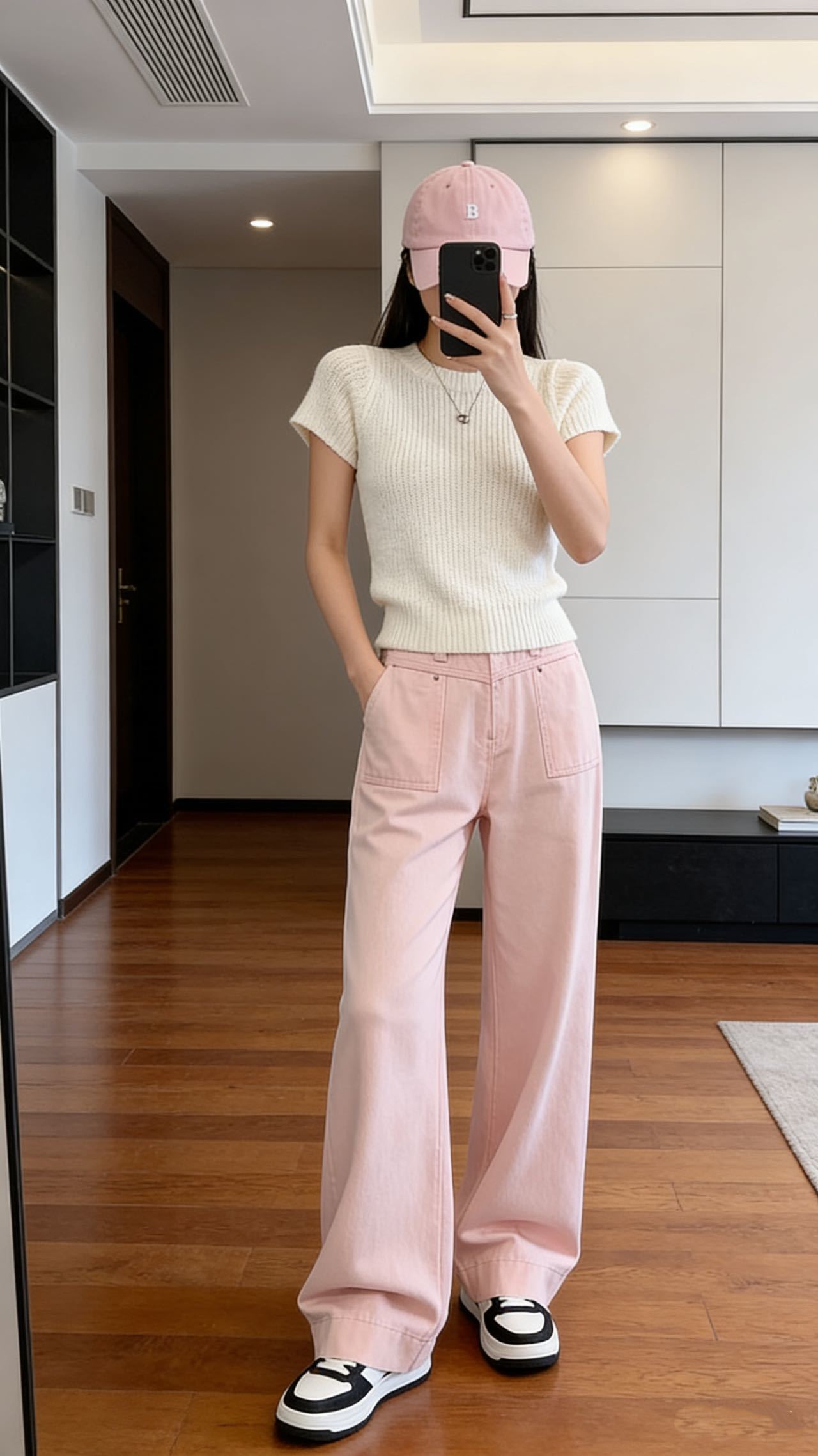 100%斜纹棉会呼吸的面料直筒牛仔裤